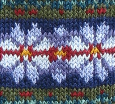 Fair Isle Cardigan Detail