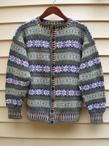 Fair Isle Cardigan Front
