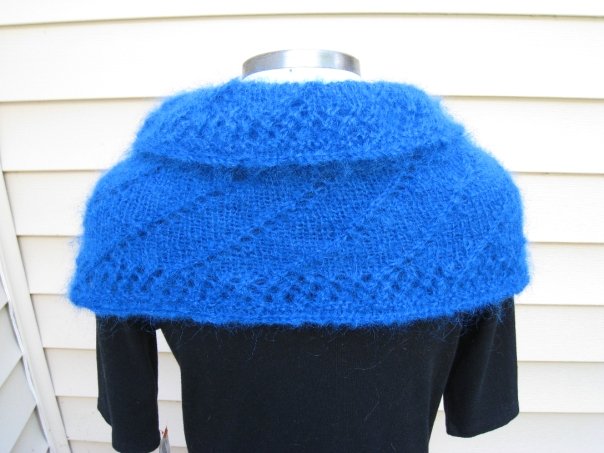 Möbius Cowl Deep Blue Back