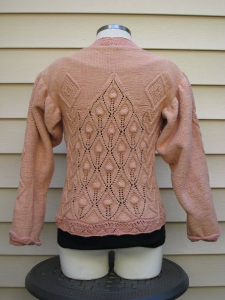Pink Princess Cardigan Back