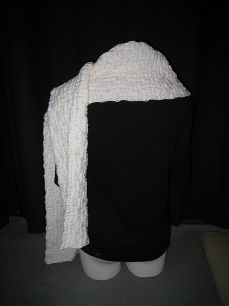 White Scarf Back